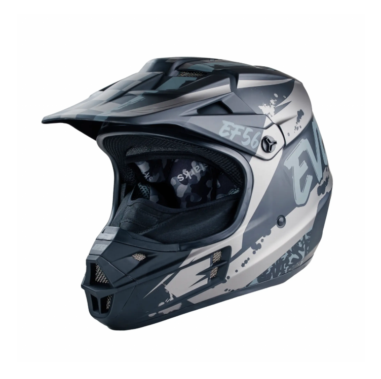 Шлем STARKS EF56 Base MX Чёрный глянец ABC